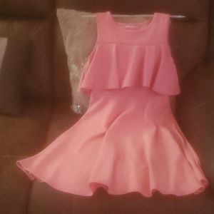 Girl pink dress